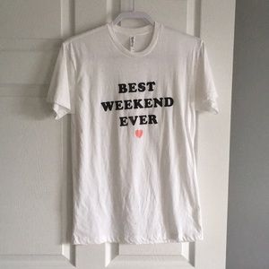 Vici NWOT “Best Weekend Ever” Graphic Tee